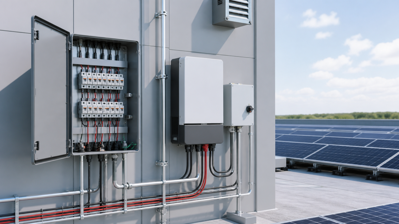 Unbranded photovoltaic engineering context for Four Abilities for Distributed PV: Grid-Connection Compliance