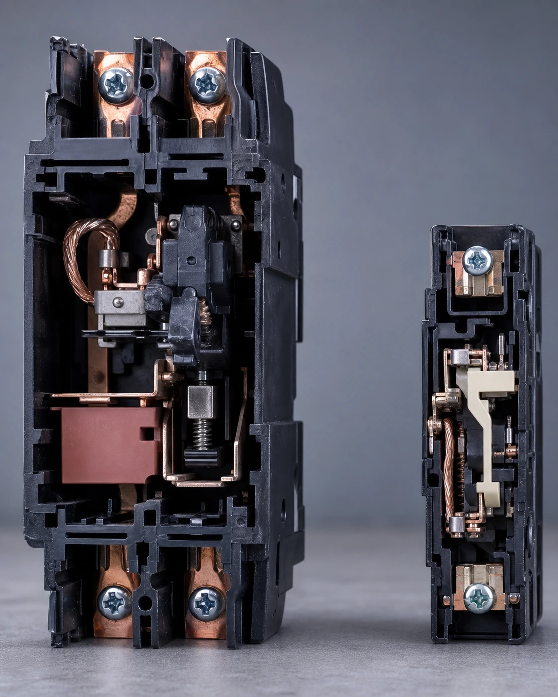 Cutaway view of generic branch and supplementary protective devices