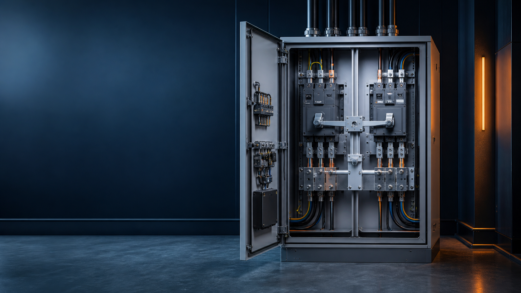 Fire protection automatic transfer switch cabinet