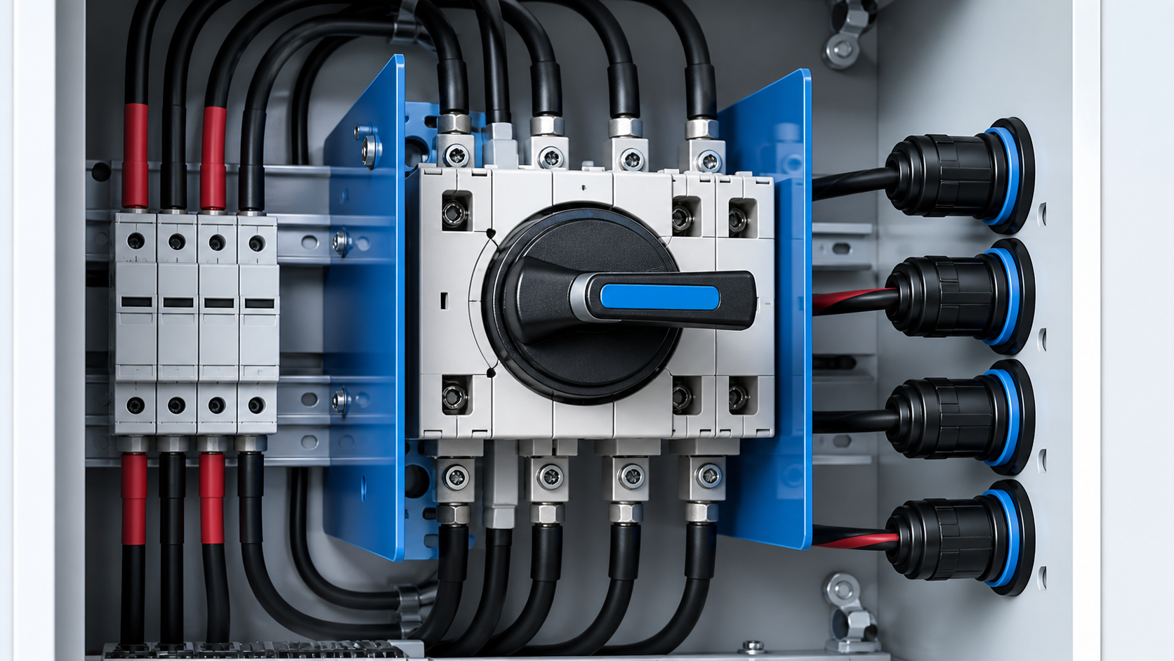 Engineering detail related to PV Combiner Box DC Isolator Selection for Solar Systems
