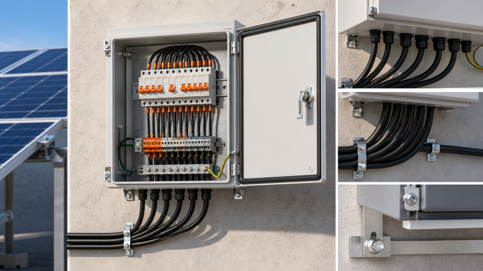 Engineering detail related to PV Combiner Box Installation Step by Step