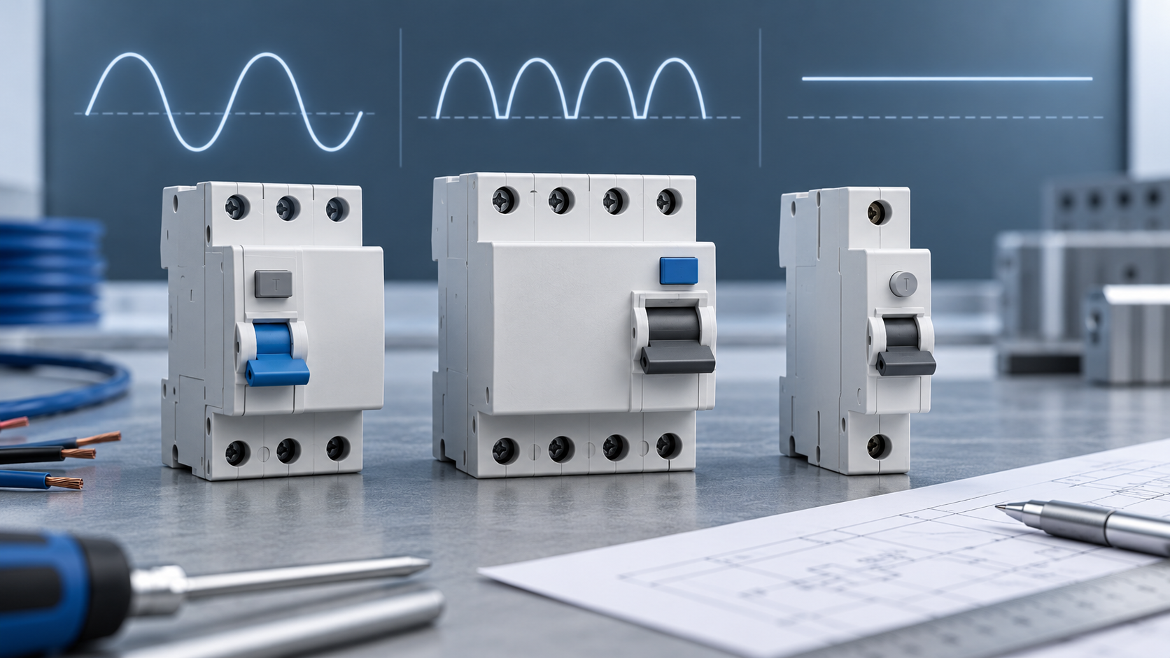 Unbranded residual-current protection devices arranged for a standards and procurement review