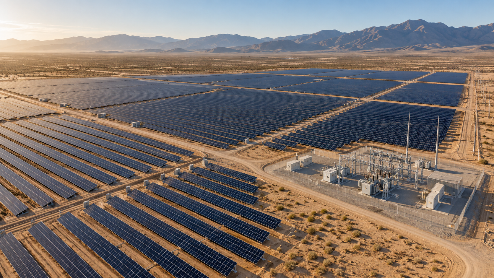 Hydroponic greenhouse and nearby solar microgrid equipment