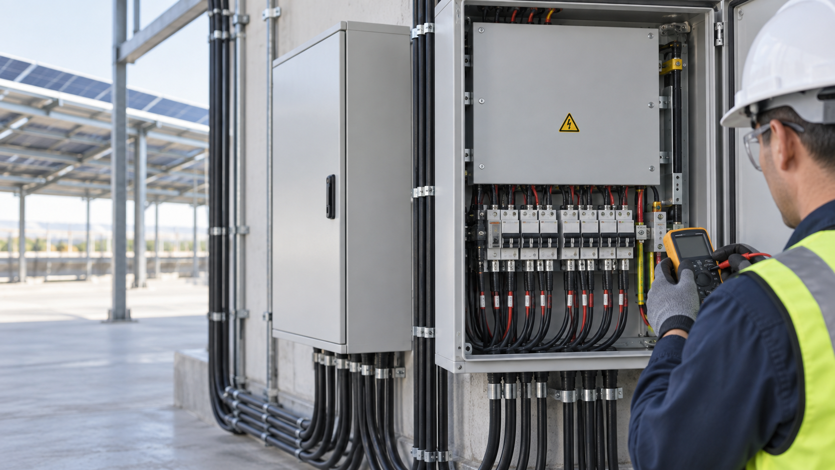 Safe diagnostic context for a PV DC combiner arc-fault investigation