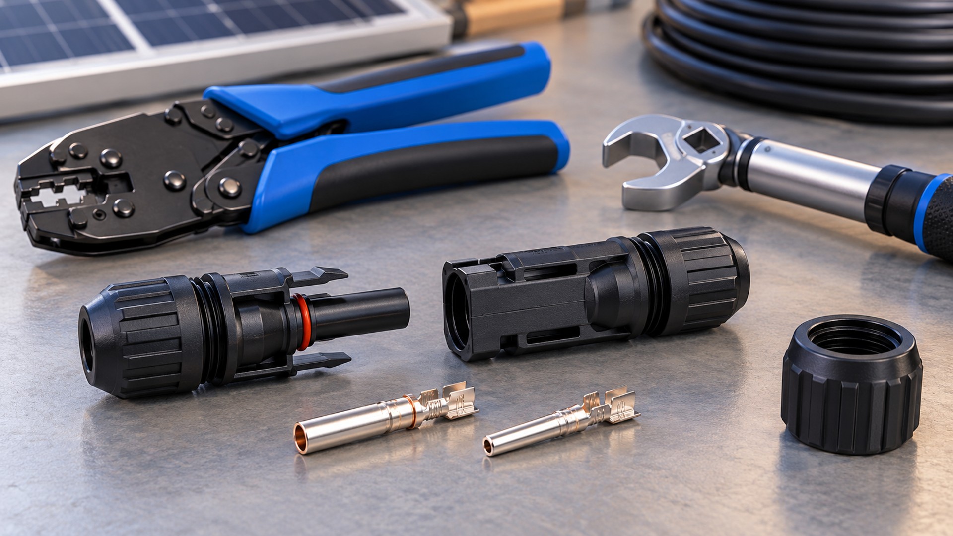 MC4 Connector Torque for Combiner Box: Per-Model Values — illustrative equipment context