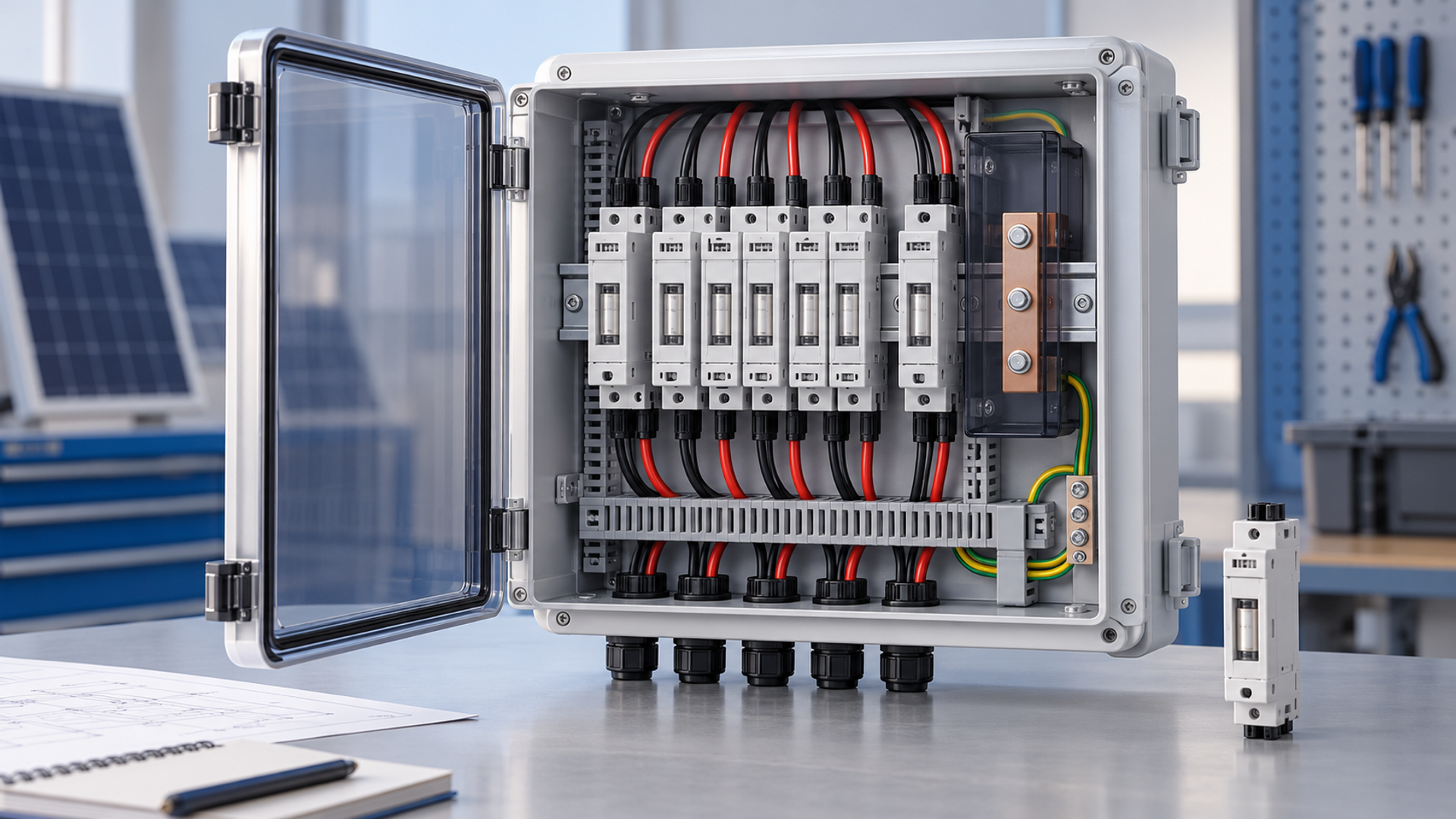 Modular Combiner Box Design: What Change Control Requires — illustrative equipment context
