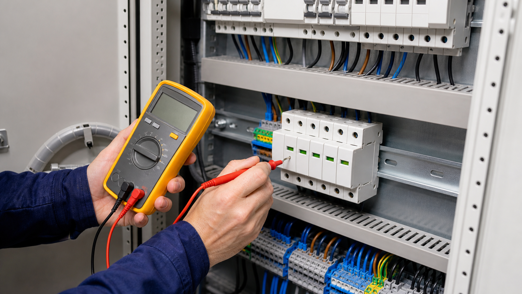 Installed enclosure detail and inspection of cable entries