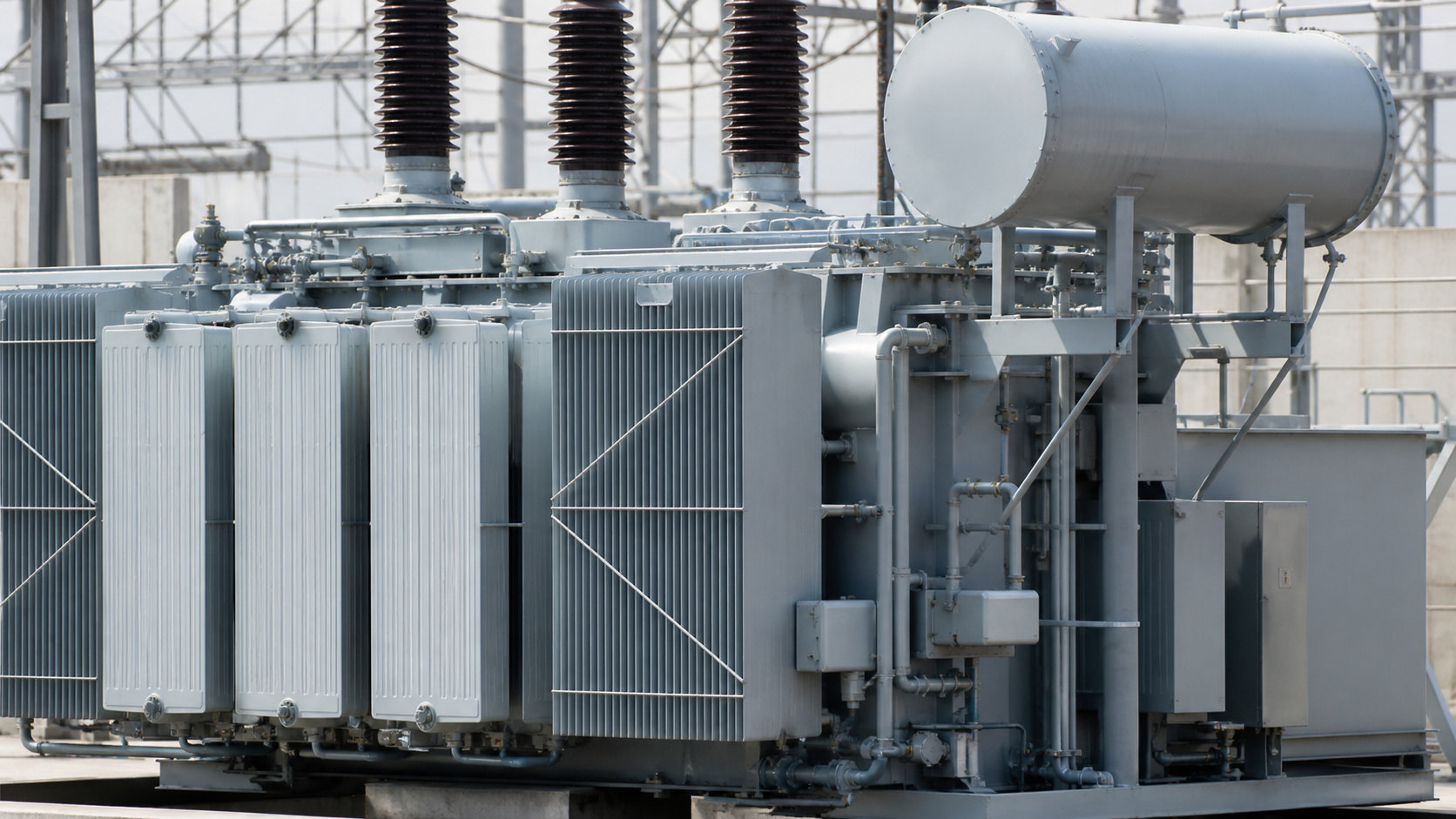 Oil-immersed transformer cooling hardware and radiator bank