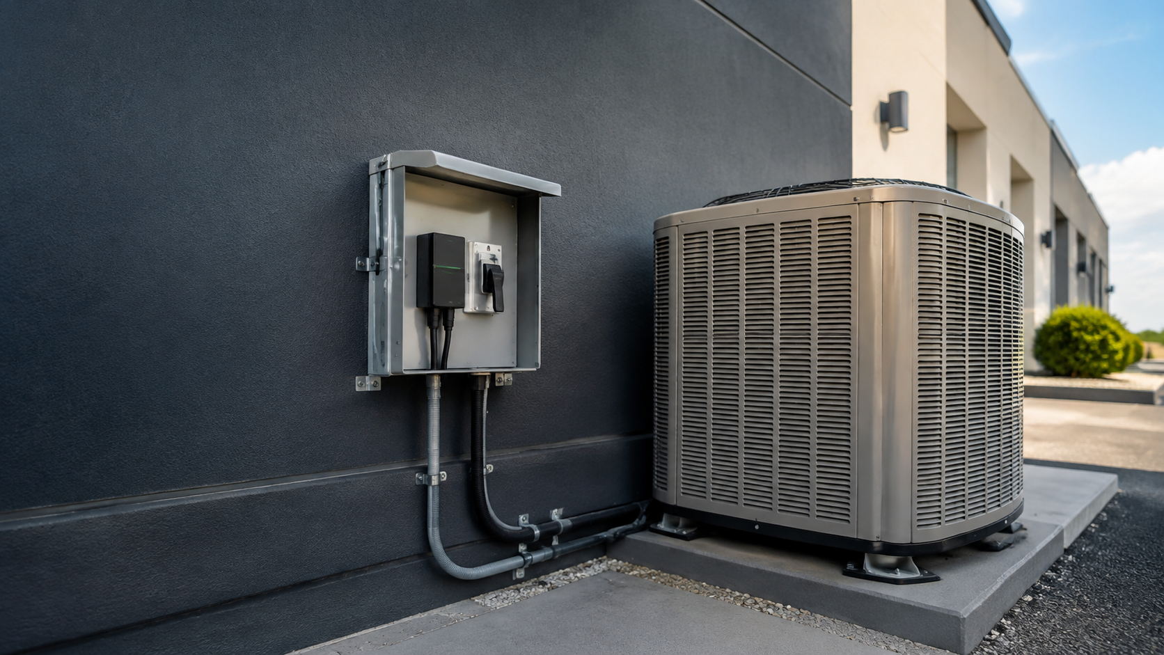 Unbranded technical visual related to Where to Install an HVAC Surge Protector? 3 Key Points