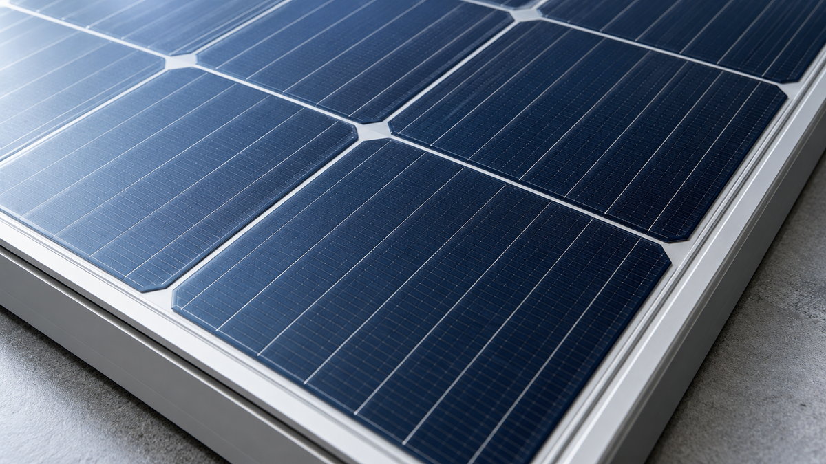 Photovoltaic cells arranged with narrow inter-cell spacing inside a framed module