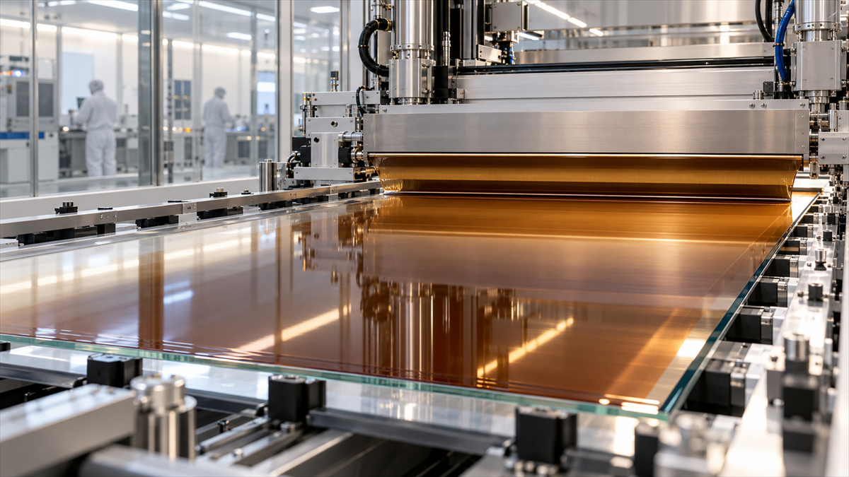 Perovskite thin-film coating process on a glass pilot module substrate
